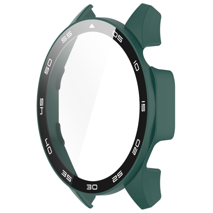 For Huawei Watch GT 4 46mm PC + Tempered Glass Integrated Watch Protective Case with Graduated Dial(Green) - Watch Cases by PMC TechLife | Online Shopping South Africa | PMC TechLife