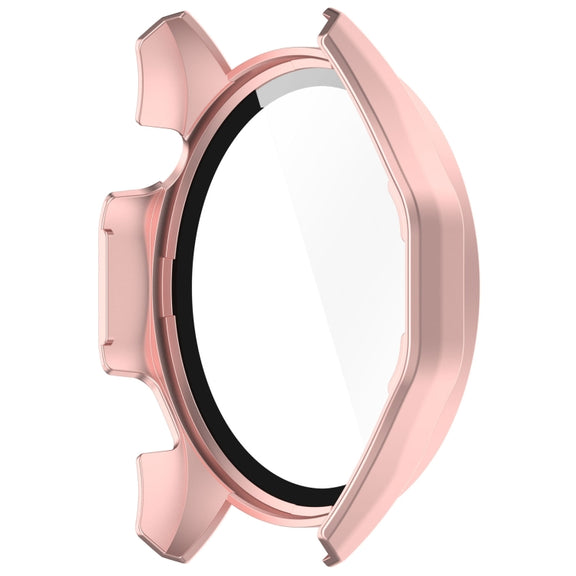 For Huawei Watch GT 4 46mm PC + Tempered Glass Integrated Watch Protective Case with Graduated Dial(Rose Gold)