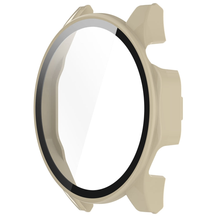 For Huawei Watch GT4 46mm PC+Tempered Glass Integrated Smart Watch Case(Ivory White) - Watch Cases by PMC TechLife | Online Shopping South Africa | PMC TechLife
