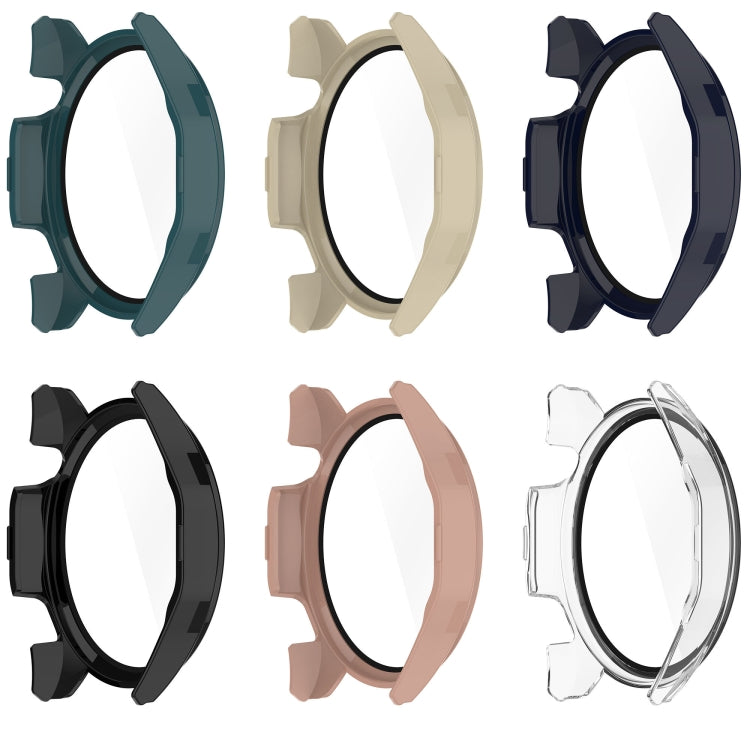For Huawei Watch GT4 46mm PC+Tempered Glass Integrated Smart Watch Case(Blue)