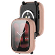 For Amazfit Aactive PC Integrated Tempered Glass Watch Case(Pink) - Watch Cases by PMC TechLife | Online Shopping South Africa | PMC TechLife
