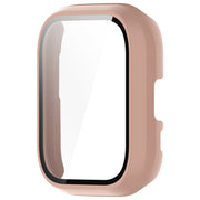 For Amazfit Aactive PC Integrated Tempered Glass Watch Case(Pink)
