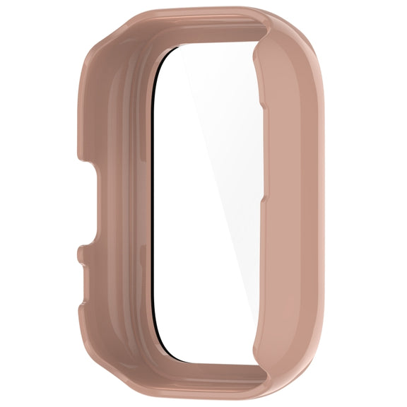 For Amazfit Aactive PC Integrated Tempered Glass Watch Case(Pink)