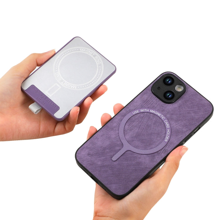 For iPhone 12 Pro Retro Splitable Magnetic Card Bag Leather Phone Case(Purple) - free shipping - PMC TechLife - Order now!