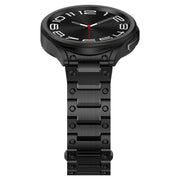 For Samsung Galaxy Watch 5 Pro Dual Circle Curved Connection Stainless Steel Watch Band(Black)