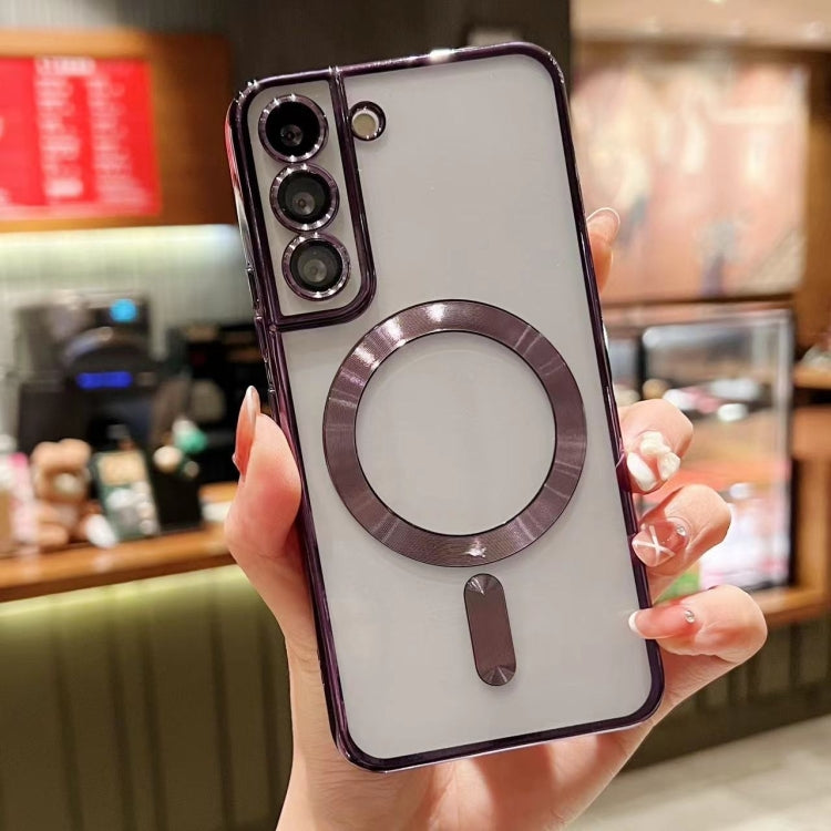 For Samsung Galaxy S23 5G MagSafe Electroplating TPU Phone Case(Purple) - Galaxy S23 5G Cases by PMC TechLife | Online Shopping South Africa | PMC TechLife
