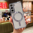 For Samsung Galaxy S22 5G MagSafe Electroplating TPU Phone Case(Sierra Blue) - Galaxy S22 5G Cases by PMC TechLife | Online Shopping South Africa | PMC TechLife