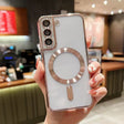 For Samsung Galaxy S21+ 5G MagSafe Electroplating TPU Phone Case(Rose  Gold) - Galaxy S21+ 5G Cases by PMC TechLife | Online Shopping South Africa | PMC TechLife