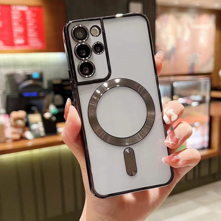 For Samsung Galaxy S20+ 5G MagSafe Electroplating TPU Phone Case(Black) - Galaxy Phone Cases by PMC TechLife | Online Shopping South Africa | PMC TechLife