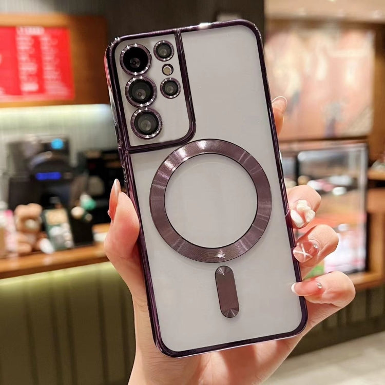For Samsung Galaxy S24 Ultra 5G MagSafe Electroplating TPU Phone Case(Purple) - free shipping - PMC TechLife - Order now!