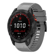 Compatible with Garmin Fenix 7X Solar 26mm Quick Release Silicone Watch Band(Grey) - Watch Bands by PMC TechLife | Online Shopping South Africa | PMC TechLife | Buy Now Pay Later Mobicred