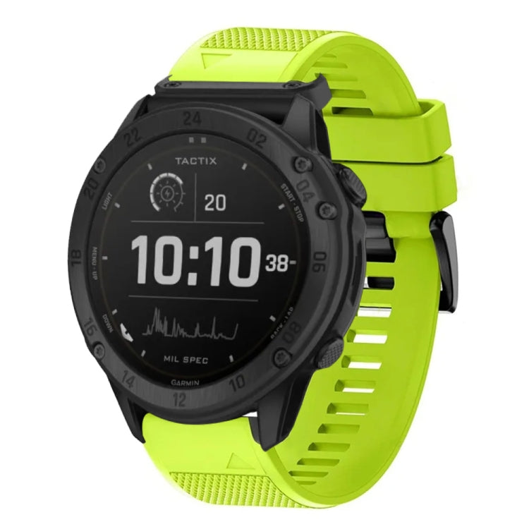 Compatible with Garmin Tactix Delta 26mm Quick Release Silicone Watch Band(Lime Green) - free shipping - PMC TechLife - Order now!