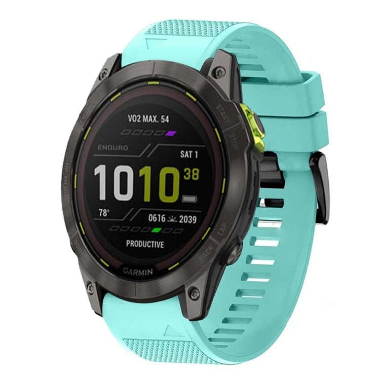 Compatible with Garmin Enduro 2 26mm Quick Release Silicone Watch Band(Mint Green) - free shipping - PMC TechLife - Order now!