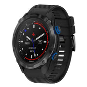 Compatible with Garmin Descent MK 2i 26mm Quick Release Silicone Watch Band(Black)