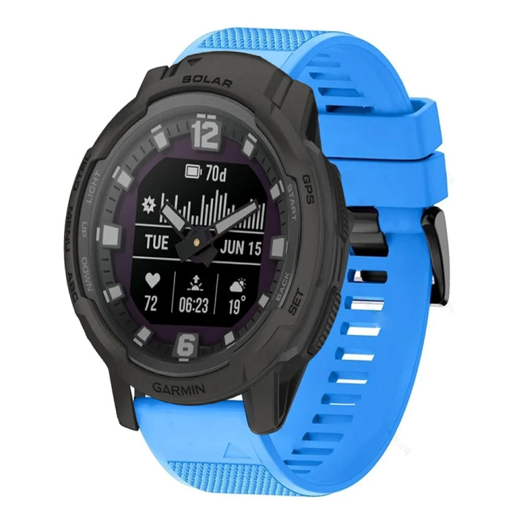 Compatible with Garmin Instinct Crossover Solar 22mm Quick Release Silicone Watch Band(Sky Blue) - free shipping - PMC TechLife - Order now!