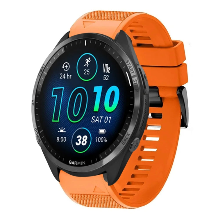 Compatible with Garmin Compatible witherunner 965 22mm Quick Release Silicone Watch Band(Orange) - free shipping - PMC TechLife - Order now!