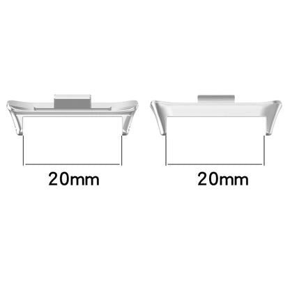 For Redmi Watch 4 1 Pair 20mm Stainless Steel Metal Watch Band Connector(Gold) - free shipping - PMC Jewellery - Order now!