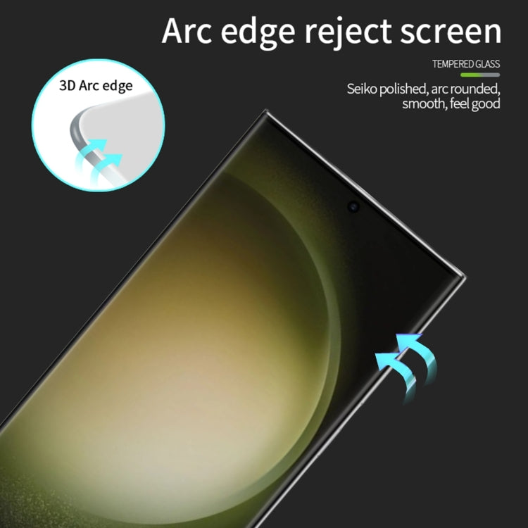 For Samsung Galaxy S24 Ultra 5G MOFI 9H 3D Hot Bending Tempered Glass Film(Black)