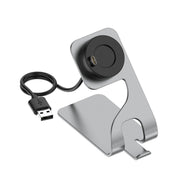JUNSUNMAY Compatible with Garmin Venu 3 / Venu 3S USB Port Aluminum Alloy Watch Charger Holder, Length: 1.5m(Grey)