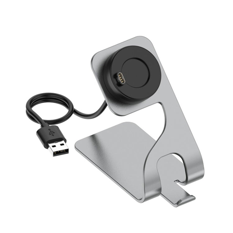 JUNSUNMAY Compatible with Garmin Venu 3 / Venu 3S USB Port Aluminum Alloy Watch Charger Holder, Length: 1.5m(Grey) - Charger by JUNSUNMAY | Online Shopping South Africa | PMC TechLife | Buy Now Pay Later Mobicred