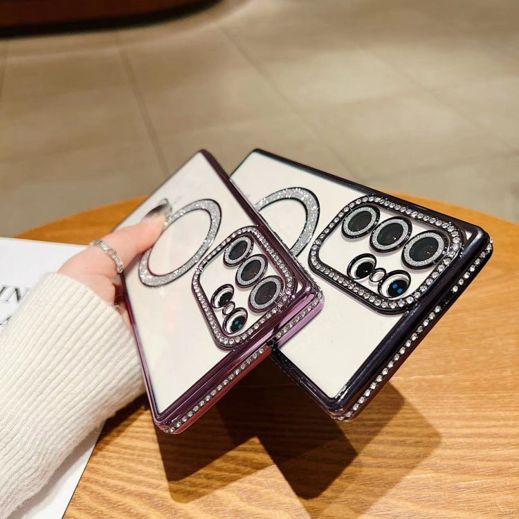 For Samsung Galaxy S22 5G Diamond Gradient Plated MagSafe TPU Phone Case(Pink) - Galaxy S22 5G Cases by PMC TechLife | Online Shopping South Africa | PMC TechLife