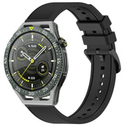 For Huawei Watch GT3 SE 22mm Textured Silicone Solid Color Watch Band(Black)