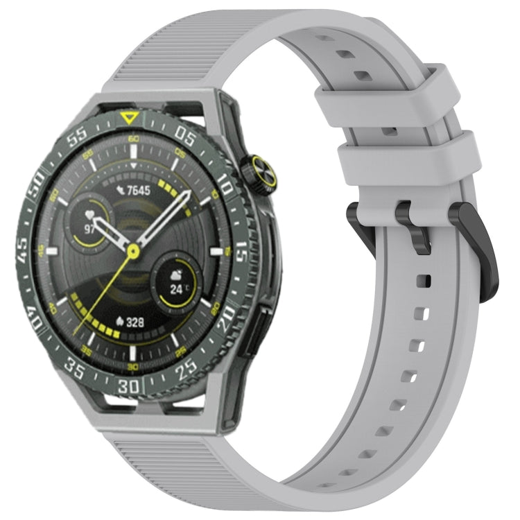 For Huawei Watch GT3 SE 22mm Textured Silicone Solid Color Watch Band(Grey) - free shipping - PMC TechLife - Order now!