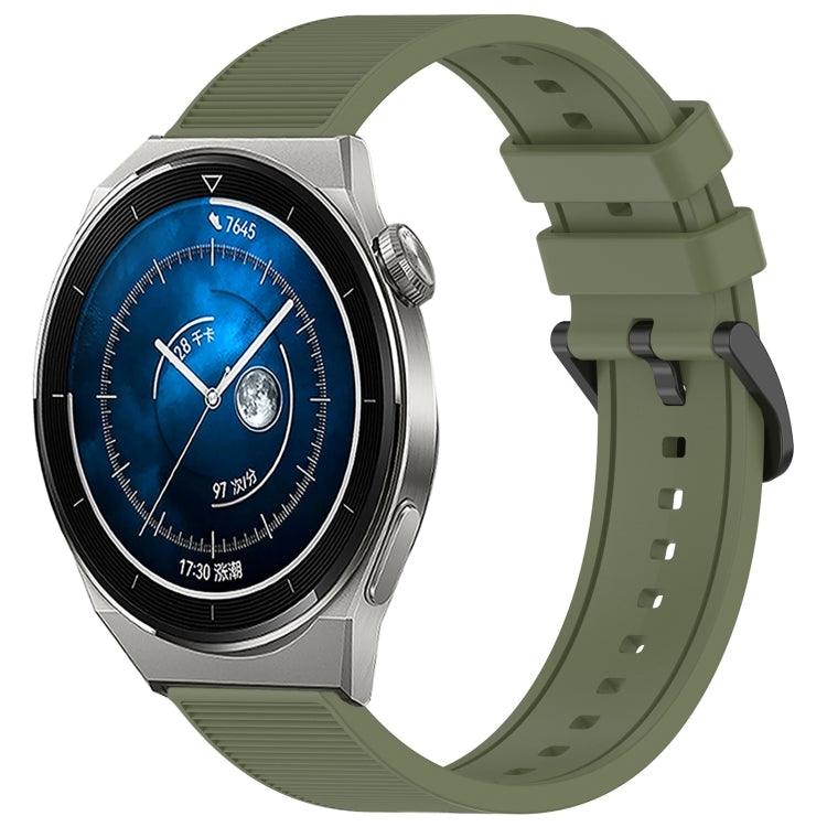 For Huawei Watch GT3 Pro 46mm 22mm Textured Silicone Solid Color Watch Band(Green) - free shipping - PMC TechLife - Order now!