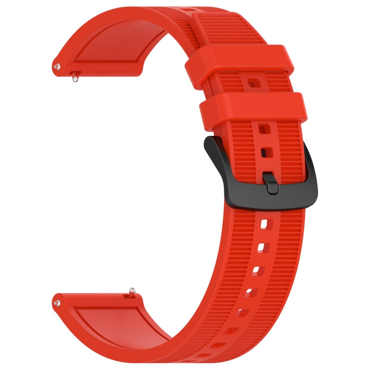 For Huawei Watch 4 22mm Textured Silicone Solid Color Watch Band(Red) - Watch Bands by PMC TechLife | Online Shopping South Africa | PMC TechLife | Buy Now Pay Later Mobicred