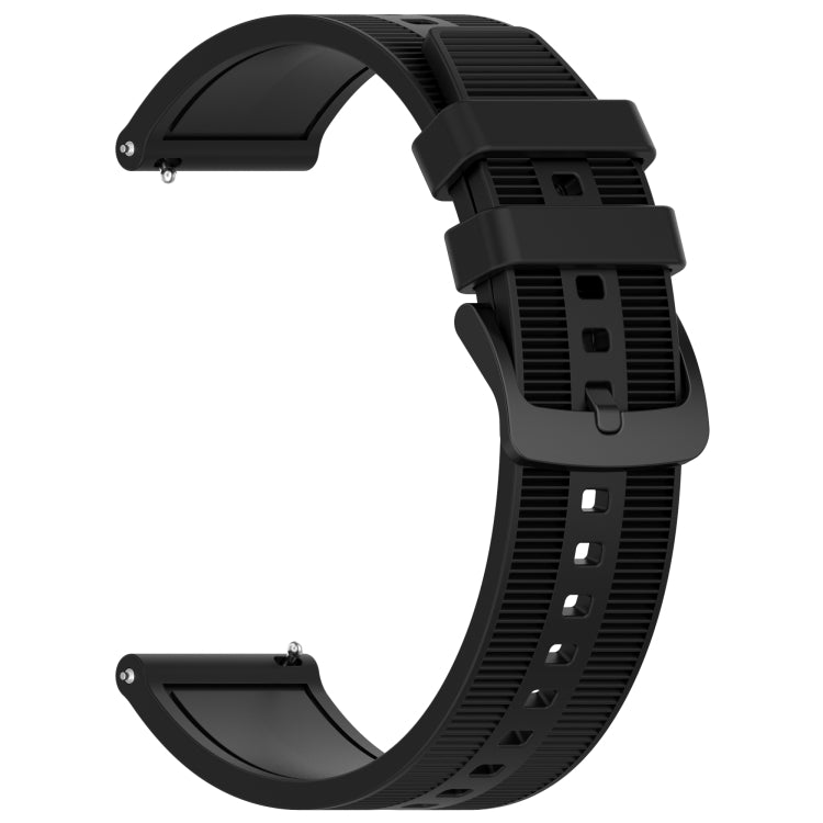 For Honor Watch GS 3i 22mm Textured Silicone Solid Color Watch Band(Black) - Watch Bands by PMC TechLife | Online Shopping South Africa | PMC TechLife