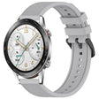For Honor Watch GS 3i 22mm Textured Silicone Solid Color Watch Band(Grey) - Watch Bands by PMC TechLife | Online Shopping South Africa | PMC TechLife