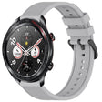 For Honor Watch Dream 22mm Textured Silicone Solid Color Watch Band(Grey) - Watch Bands by PMC TechLife | Online Shopping South Africa | PMC TechLife | Buy Now Pay Later Mobicred