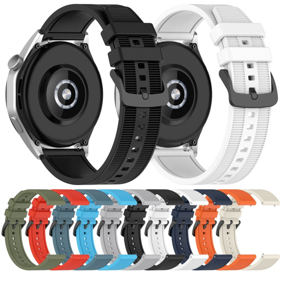 For Huawei Watch GT3 SE 22mm Textured Silicone Solid Color Watch Band(Black)