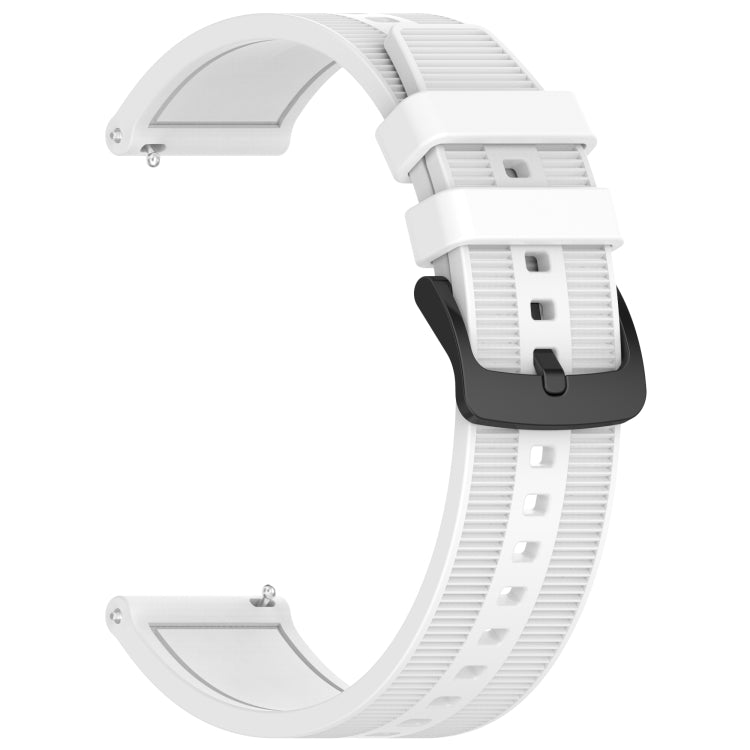 For Xiaomi MI Watch S1 Pro 22mm Textured Silicone Solid Color Watch Band(White) - Watch Bands by PMC TechLife | Online Shopping South Africa | PMC TechLife | Buy Now Pay Later Mobicred