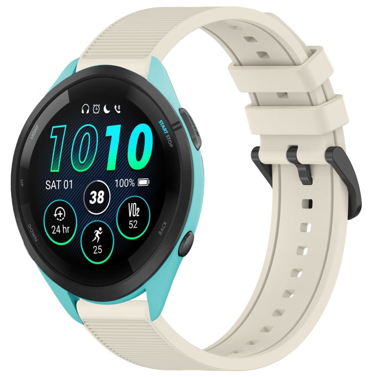 Compatible with Garmin Compatible witherunner 265 Music 22mm Textured Silicone Solid Color Watch Band(Starlight) - free shipping - PMC TechLife - Order now!