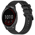 For Garmin Vivoactive 4 22mm Textured Silicone Solid Color Watch Band(Black) - Watch Bands by PMC TechLife | Online Shopping South Africa | PMC TechLife
