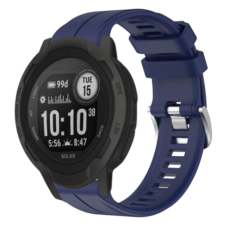Compatible with Garmin  Instinct 2 Solar Solid Color Sports Silicone Watch Band(Midnight Blue) - free shipping - PMC TechLife - Order now!