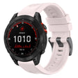 Compatible with Garmin Fenix 7 Solar / Sapphire Solar Solid Color Black Buckle Silicone Quick Release Watch Band(Pink) - free shipping - PMC TechLife - Order now!