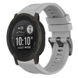 Compatible with Garmin Instinct 2 / Instinct Solid Color Black Buckle Silicone Quick Release Watch Band(Gray) - free shipping - PMC TechLife - Order now!