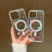 For iPhone 13 Pro Cosmic Star MagSafe TPU Phone Case(Transparent)