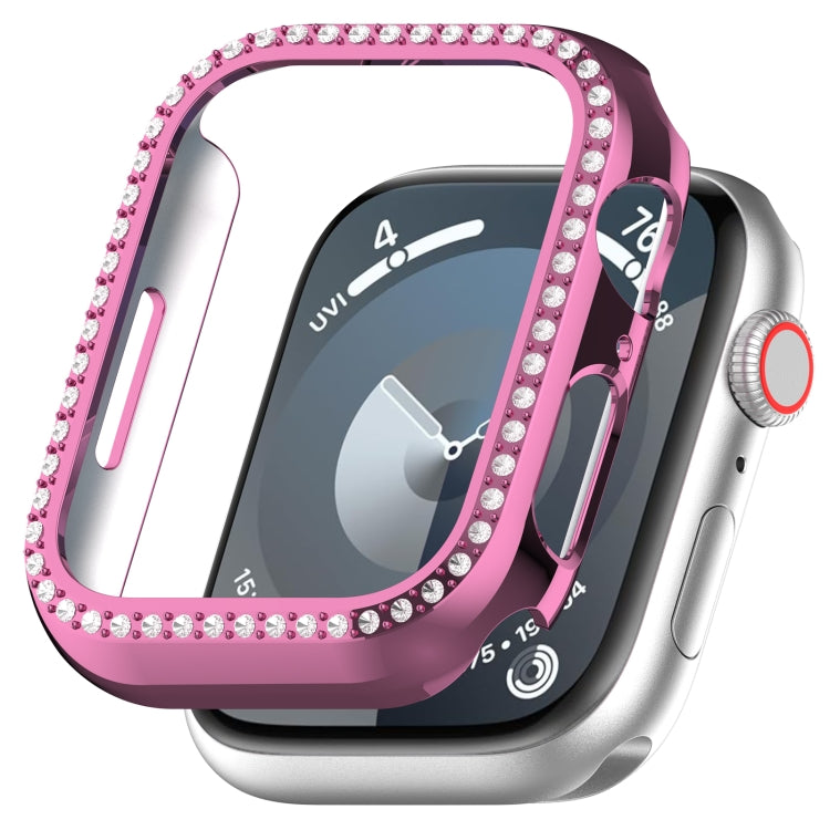 For Apple Watch Series 7 41mm Diamond Hollow PC Watch Case(Pink) - free shipping - PMC TechLife - Order now!
