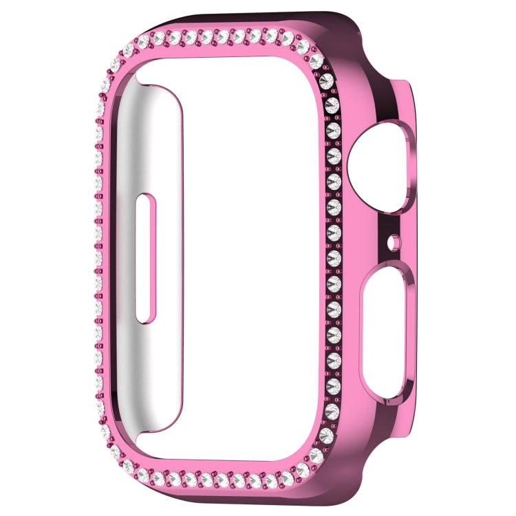For Apple Watch Series 7 41mm Diamond Hollow PC Watch Case(Pink) - free shipping - PMC TechLife - Order now!