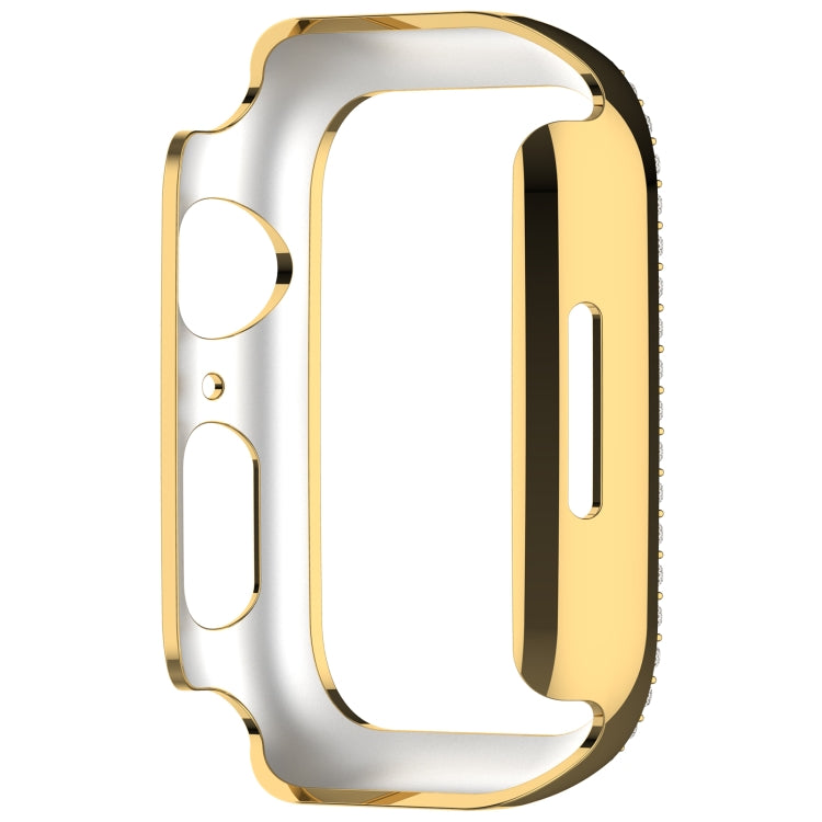 For Apple Watch Series 7 41mm Diamond Hollow PC Watch Case(Gold) - free shipping - PMC TechLife - Order now!