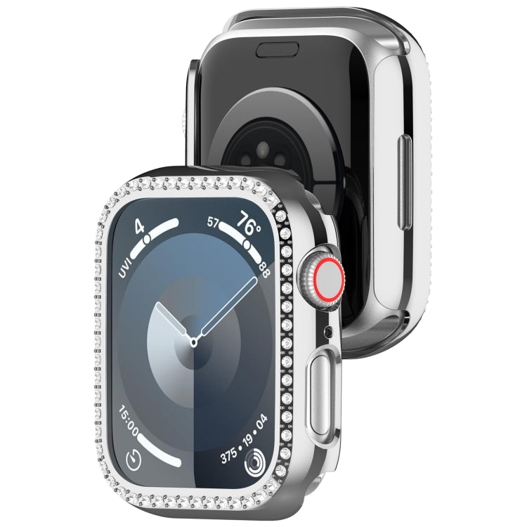 For Apple Watch Series 4 44mm Diamond Hollow PC Watch Case(Silver) - free shipping - PMC TechLife - Order now!