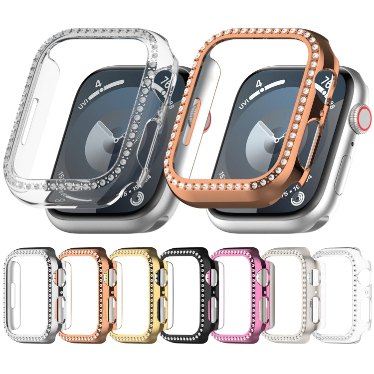 For Apple Watch Series 7 41mm Diamond Hollow PC Watch Case(Gold) - free shipping - PMC TechLife - Order now!