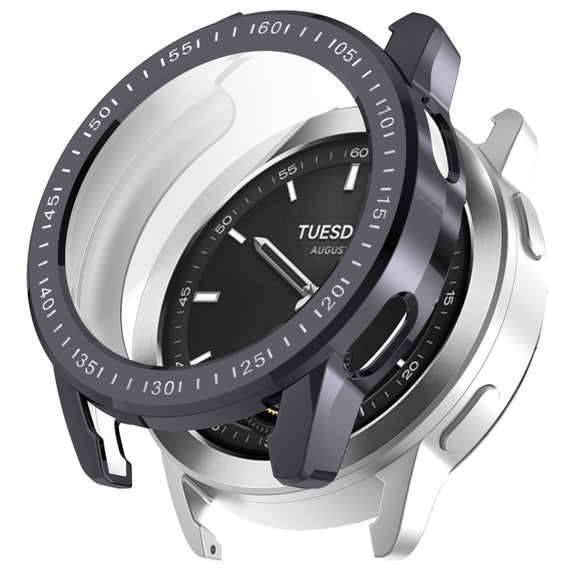 For Xiaomi Watch S3 Full Package TPU Electroplated Watch Protective Case(Dark  Gray)