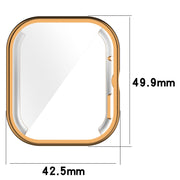 For Redmi Watch 4 Full Package TPU Electroplated Watch Protective Case(Pink)
