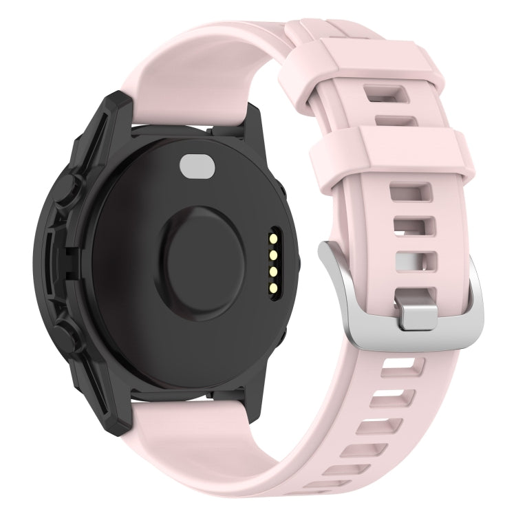 For  Garmin Descent G1 Solar Letel 22mm Solid Color Silicone Watch Band(Pink) - free shipping - PMC TechLife - Order now!