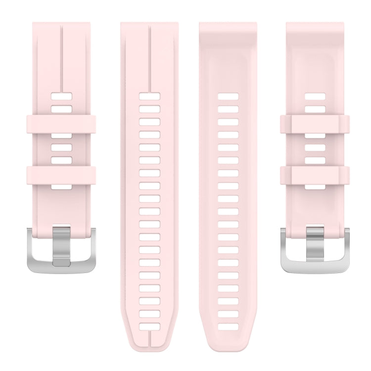 For  Garmin Descent G1 Solar Letel 22mm Solid Color Silicone Watch Band(Pink) - free shipping - PMC TechLife - Order now!