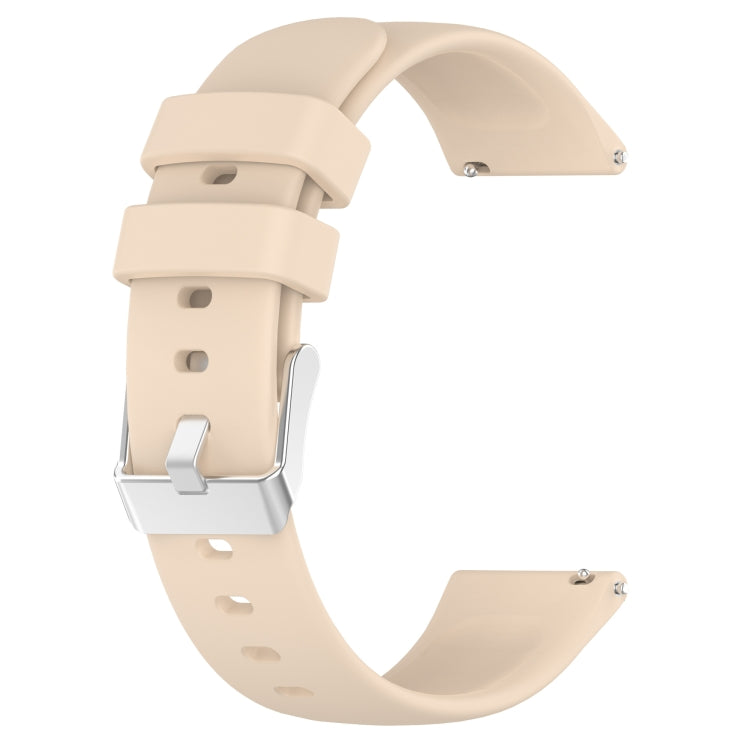Compatible with Garmin Move Trend 20mm Smooth Solid Color Silicone Watch Band(Beige) - free shipping - PMC TechLife - Order now!